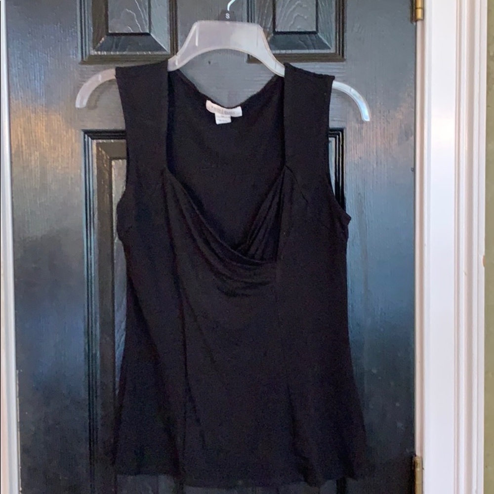 WHBM black sleeveless blouse Medium